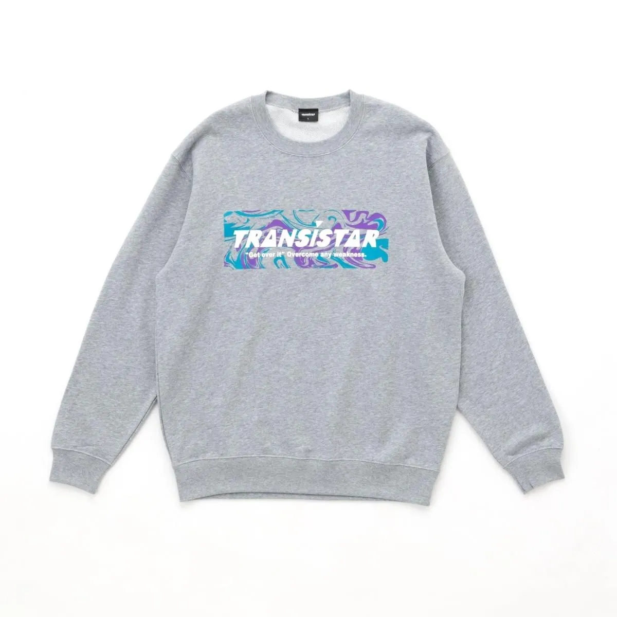 【TRANSISTAR】クルーネックスウェットMARBL(マーブル）