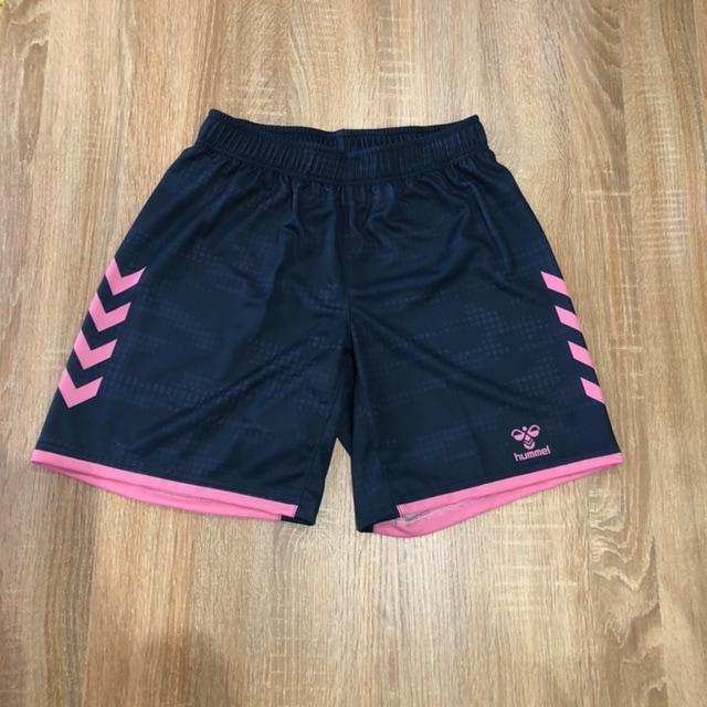 【hummel】オーダープラクティスパンツ　ヒート限定カラー(ネイビー×ピンク)