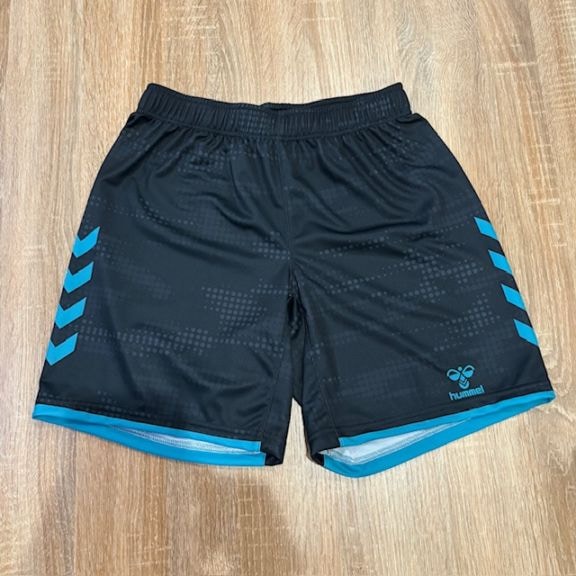 【hummel】オーダープラクティスパンツ　ヒート限定カラー(ブラック×アサギ）