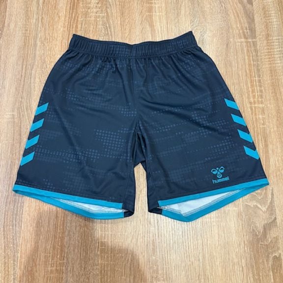 【hummel】オーダープラクティスパンツ　ヒート限定カラー(ネイビー×アサギ）