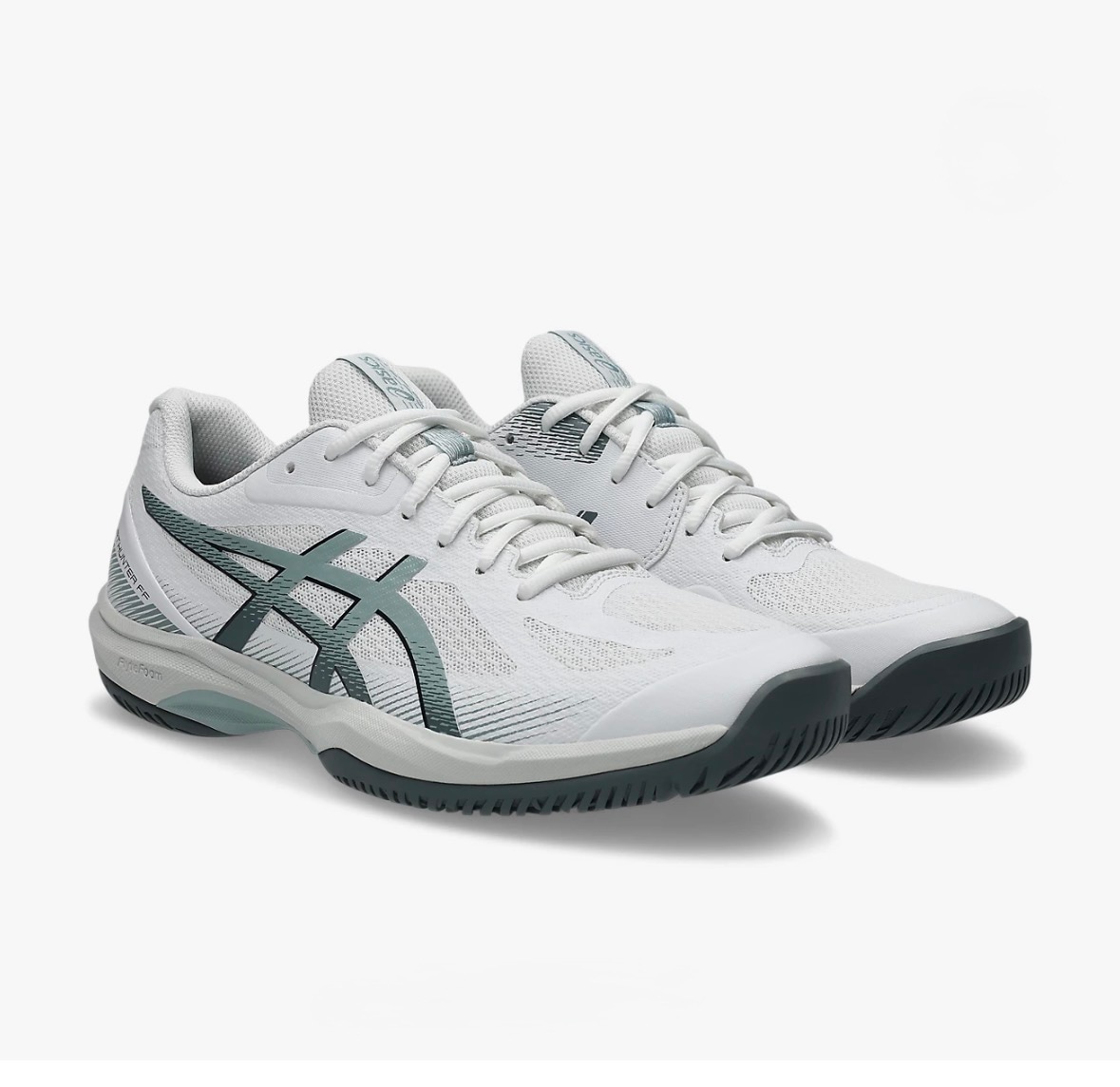 【asics】COURTHUNTERFF　WHITE/OCEANHAZE