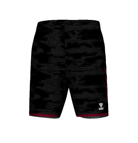 新作！受注のみ【hummel】オーダープラクティスパンツ　ヒート限定カラー(ブラック×クラレット)