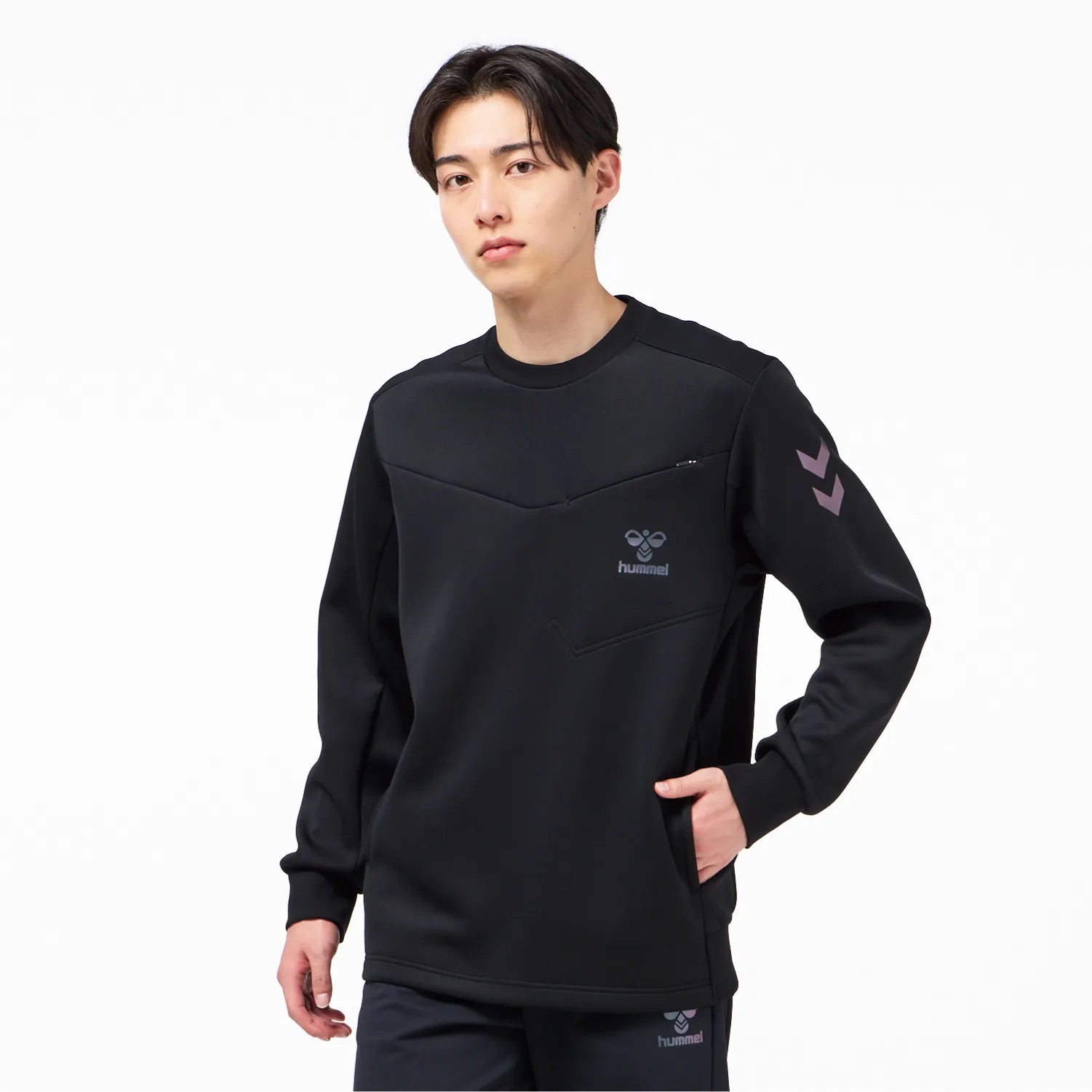 【hummel】ダンボールスウェットクルーネック