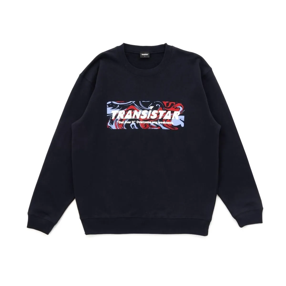 【TRANSISTAR】クルーネックスウェットMARBL(マーブル）