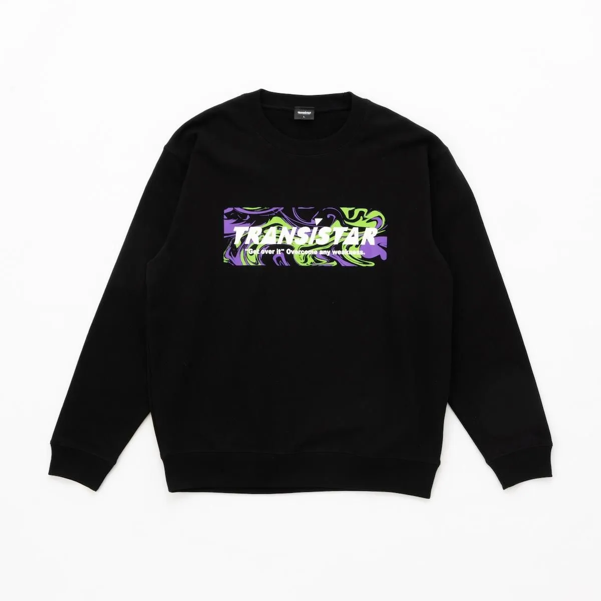 【TRANSISTAR】クルーネックスウェットMARBL(マーブル）