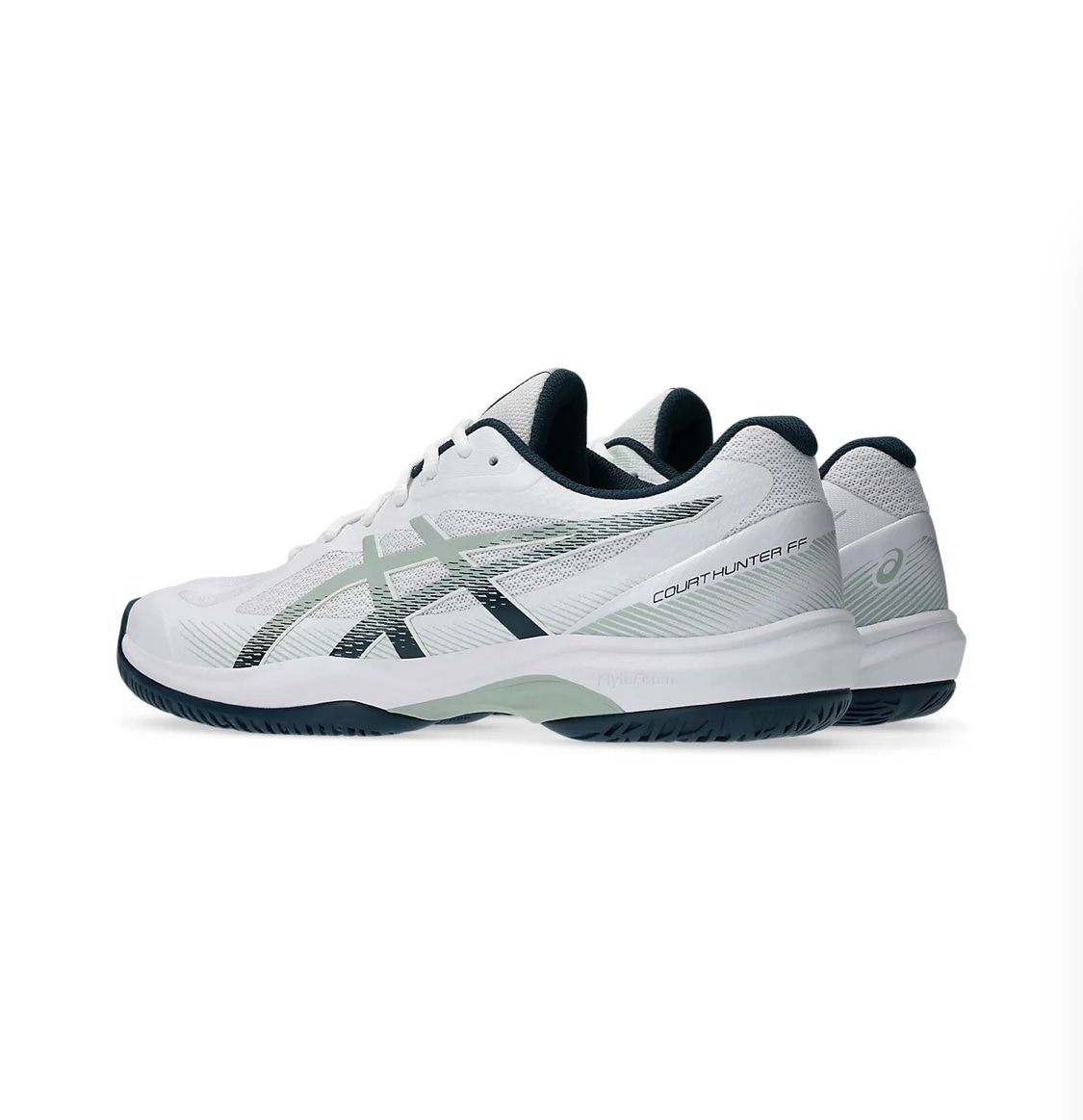 【asics】GEL-COURTHUNTERFF　WHITE/LICHENROCK