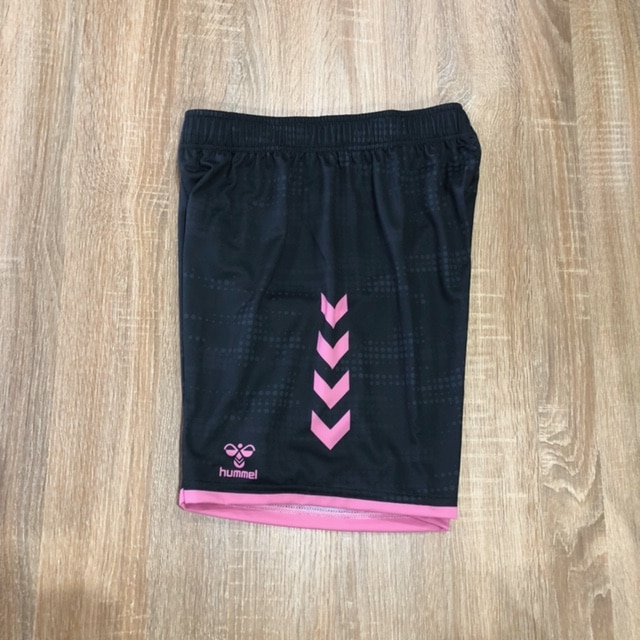 【hummel】オーダープラクティスパンツ　ヒート限定カラー(ブラック×ピンク)