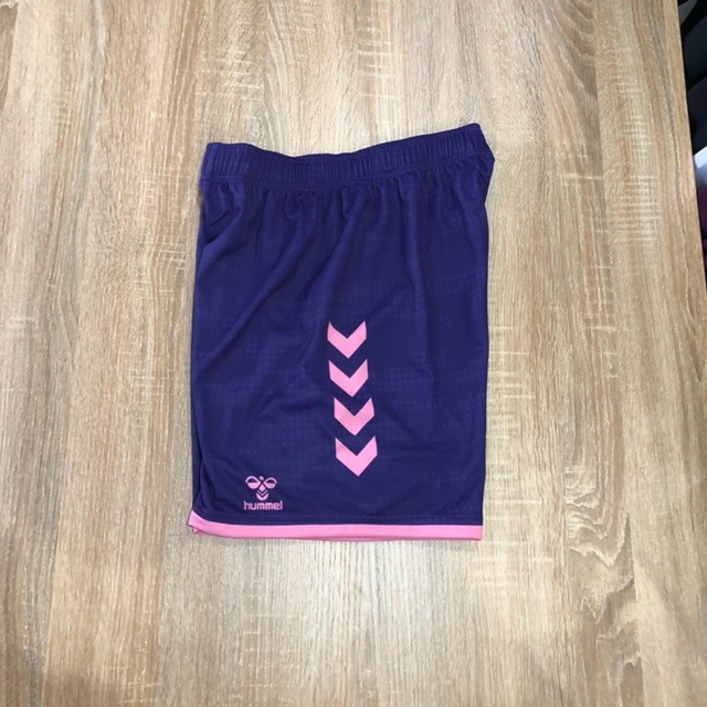 【hummel】オーダープラクティスパンツ　ヒート限定カラー(パープル×ピンク)