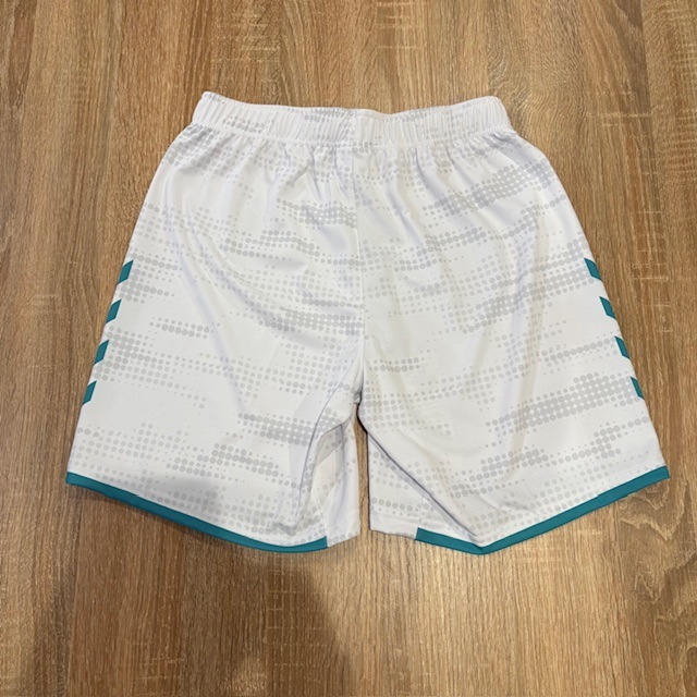 【hummel】オーダープラクティスパンツ　ヒート限定カラー(ホワイト×アサギ）