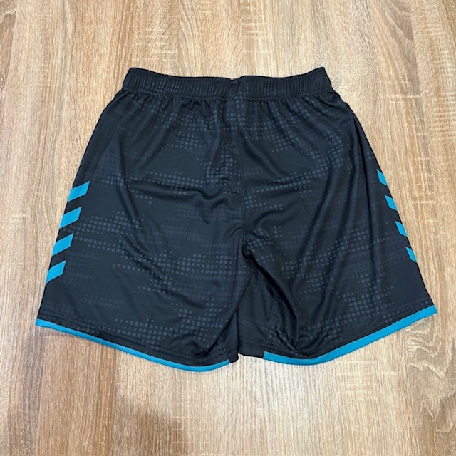 【hummel】オーダープラクティスパンツ　ヒート限定カラー(ブラック×アサギ）