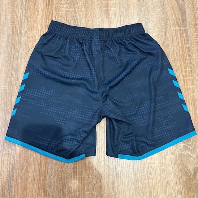 【hummel】オーダープラクティスパンツ　ヒート限定カラー(ネイビー×アサギ）