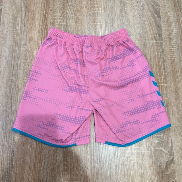 【hummel】オーダープラクティスパンツ　ヒート限定カラー(ピンク×アサギ）