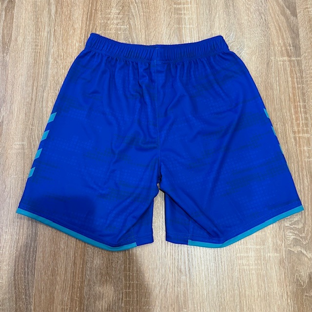 【hummel】オーダープラクティスパンツ　ヒート限定カラー(ロイヤル×アサギ）