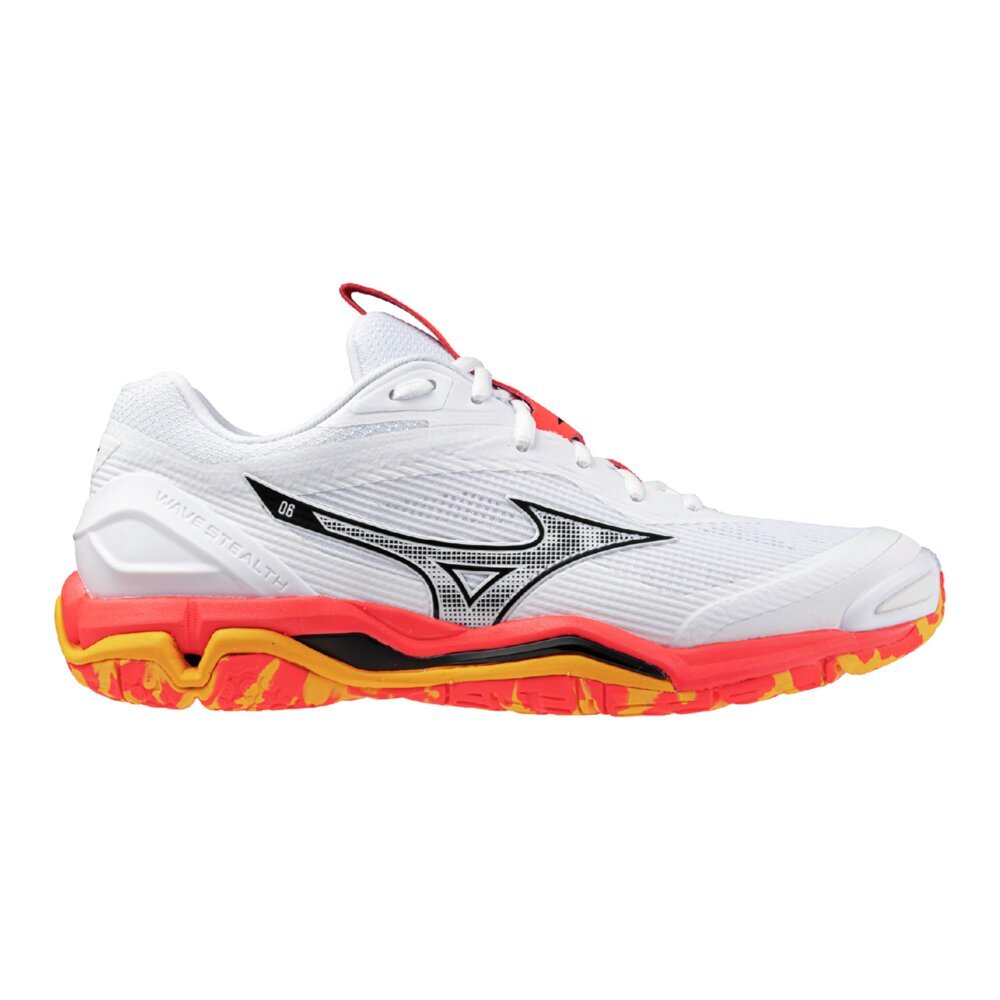 【Mizuno】WAVESTEALTH6　WHITE/ORANGE