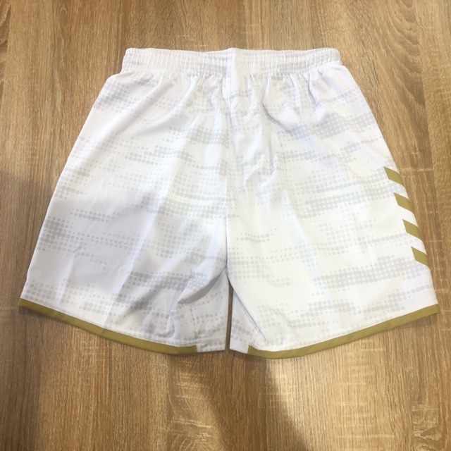 【hummel】オーダープラクティスパンツ　ヒート限定カラー(ホワイト×ゴールド)