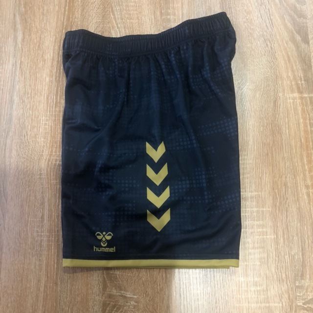 【hummel】オーダープラクティスパンツ　ヒート限定カラー(ネイビー×ゴールド)