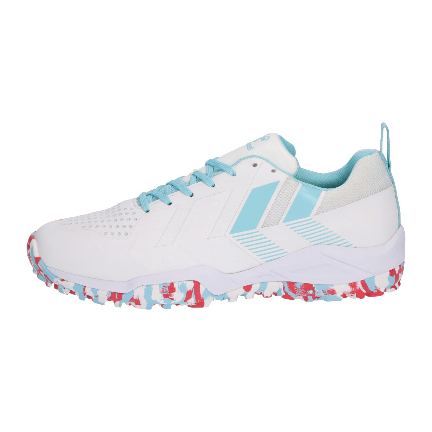 【hummel】グランドフライ５　WHITE/TURQUOISE