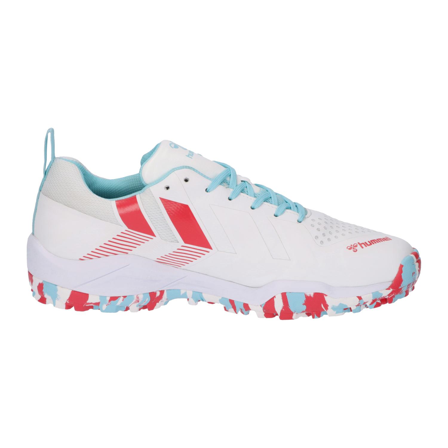【hummel】グランドフライ５　WHITE/TURQUOISE