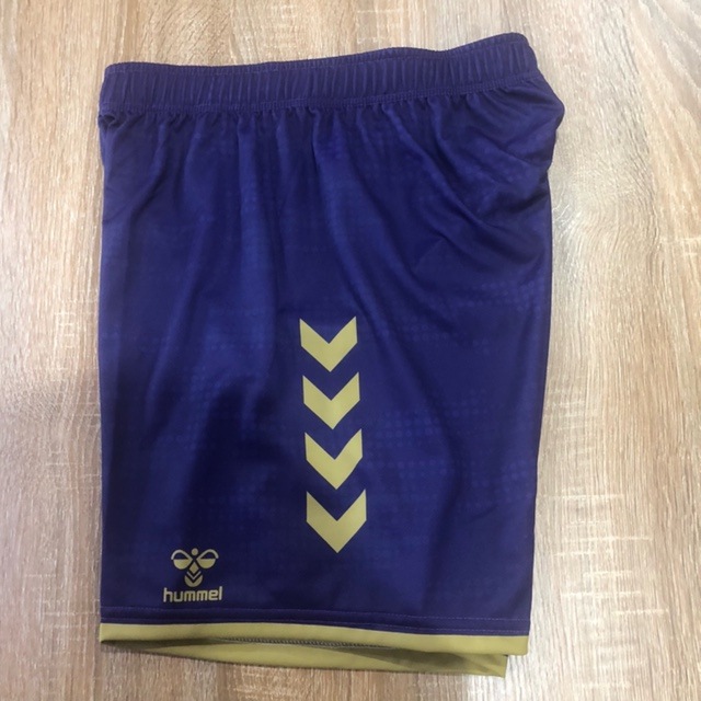 【hummel】オーダープラクティスパンツ　ヒート限定カラー(パープル×ゴールド)