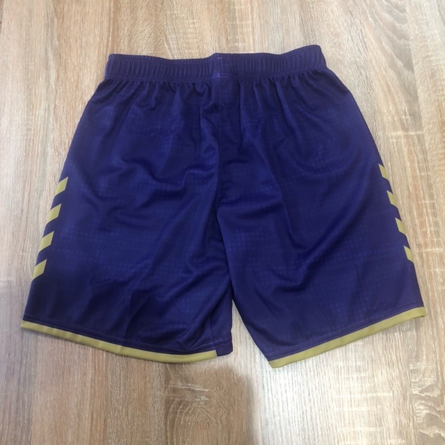 【hummel】オーダープラクティスパンツ　ヒート限定カラー(パープル×ゴールド)