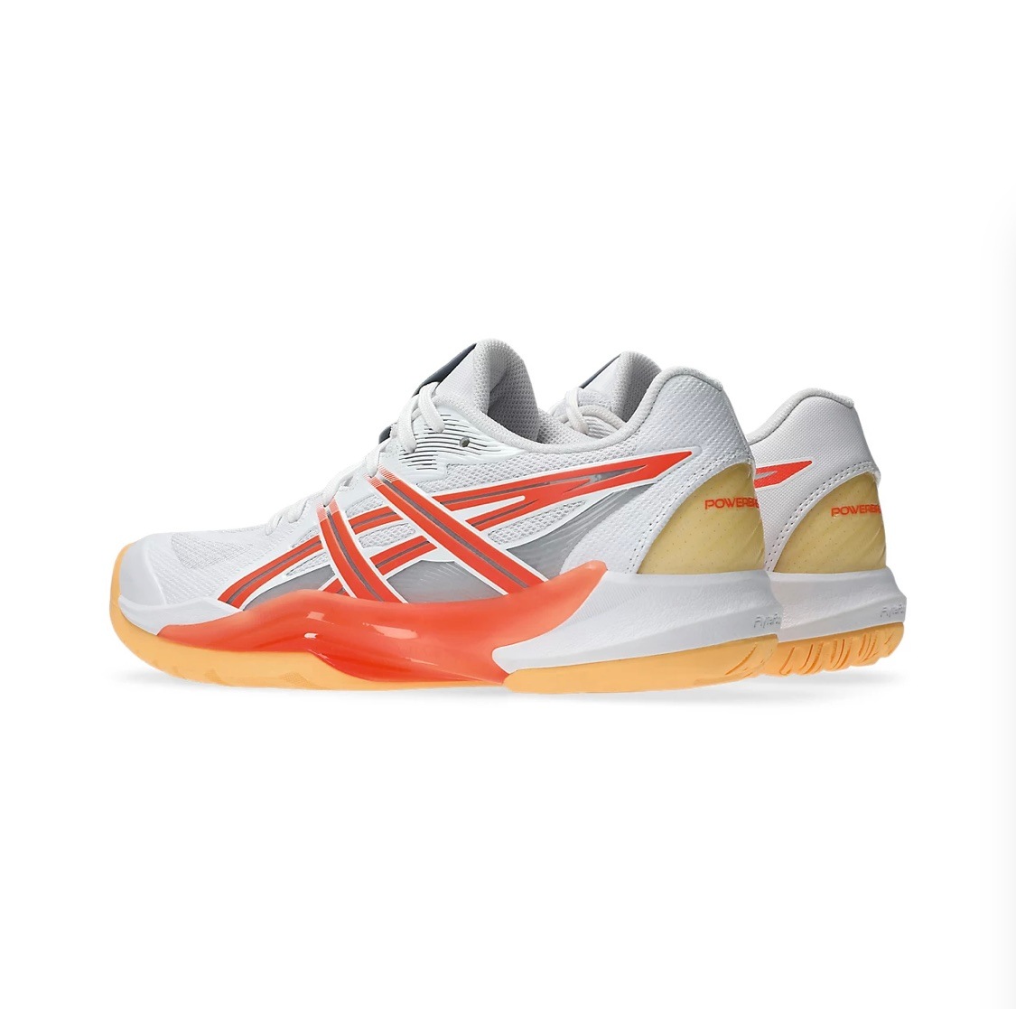 【asics】POWERBREAKFF　WHITE/VIVIDCORAL