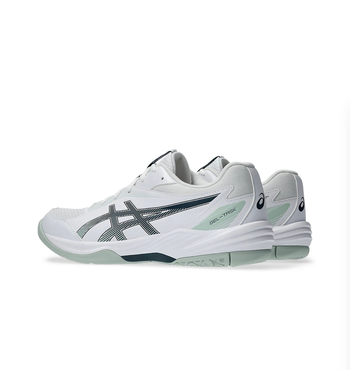 asics】GEL-TASK4 WHITE/TRANQUILTEAL | HEAT-SPORTS ハンドボール専門