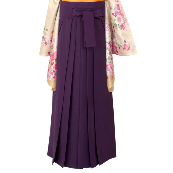  紫×無地(定) レンタル 袴単品 P013-M