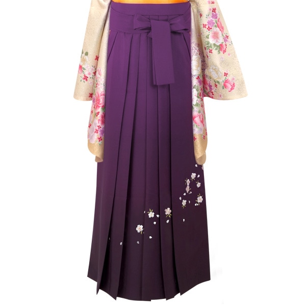  紫×ぼかし刺繍(定) レンタル 袴単品 P016-3L