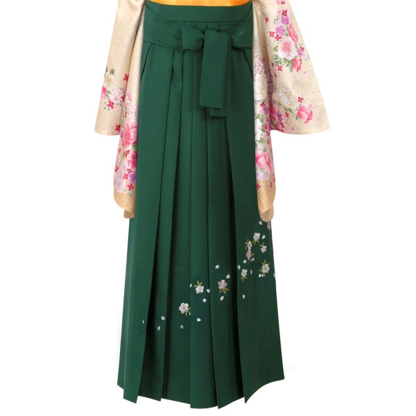  ライトグリーン×刺繍(定) レンタル 袴単品 P106-3L