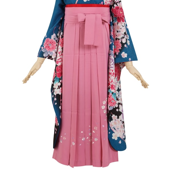  ピンク×ハート刺繍(定) レンタル 袴単品 P079-M