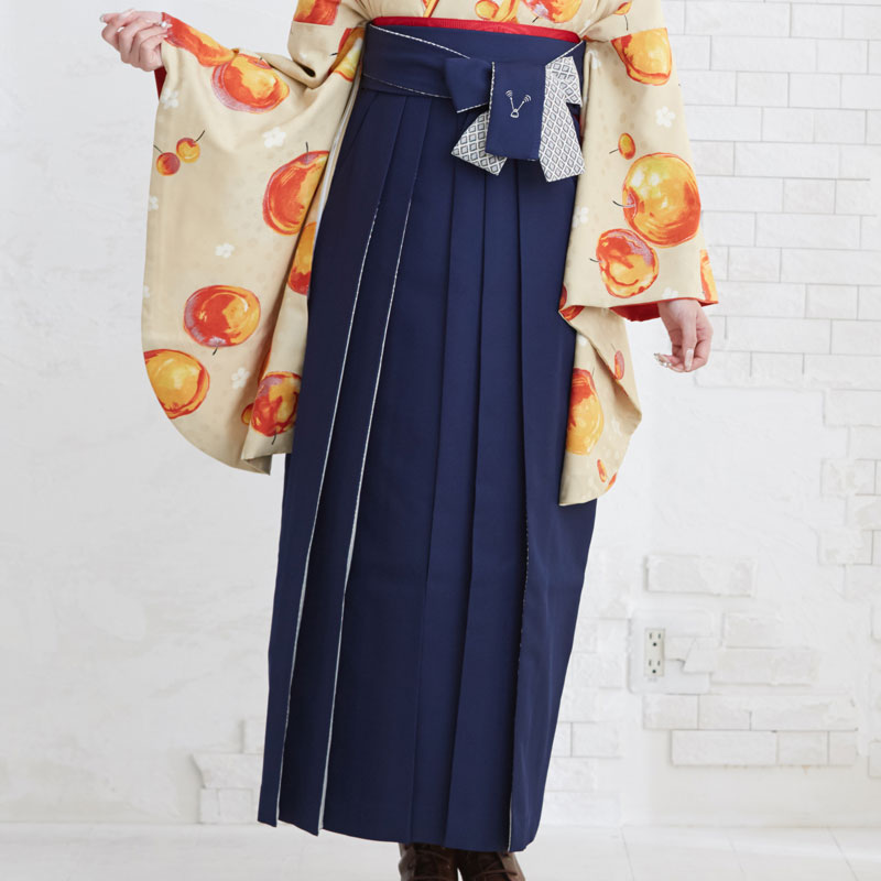  紺×レース レンタル 袴単品 P192-M