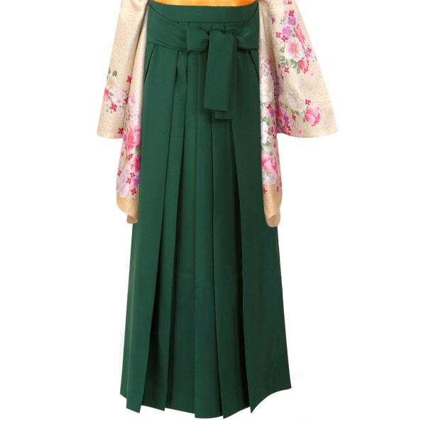  ライトグリーン×無地(定) レンタル 袴単品 P105-L