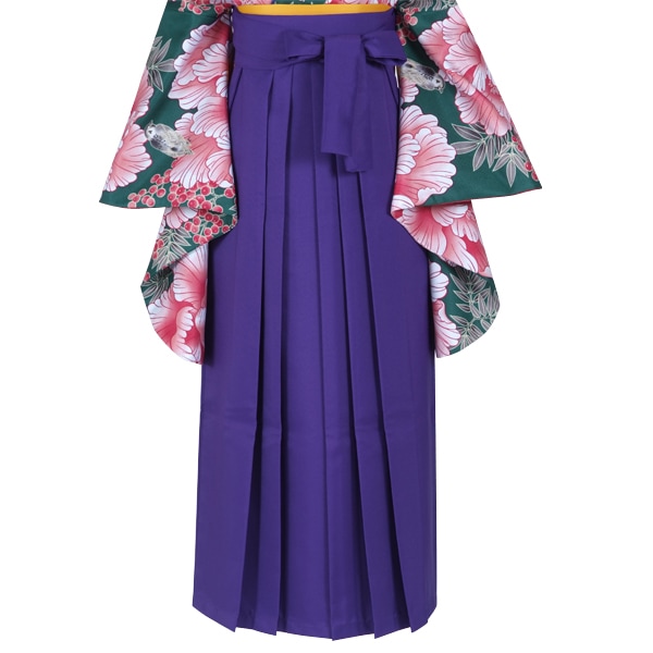  青紫×無地 レンタル 袴単品 P164-L