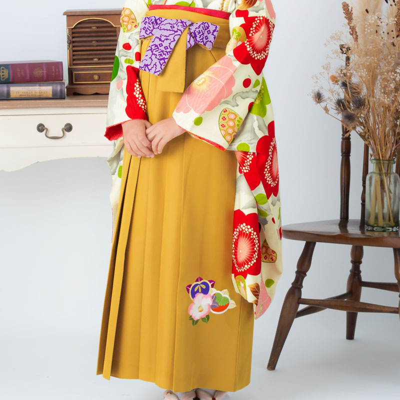  金茶×椿と橘 レンタル 袴単品 P203-M