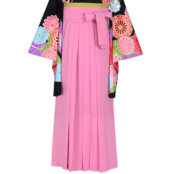  ピンク×無地 レンタル 袴単品 P103-L