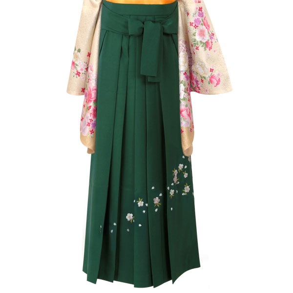  ライトグリーン×刺繍(定) レンタル 袴単品 P106-M