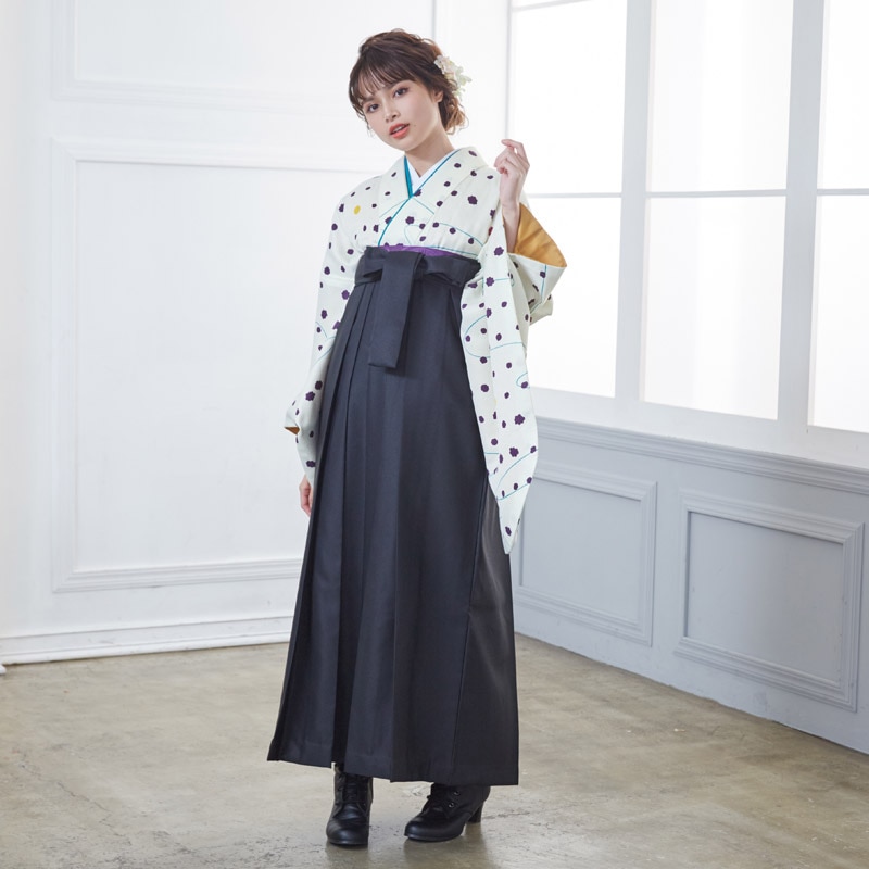  【SALE】 オフホワイト　金平糖 G668W  G821 レンタル 大学生袴 G662