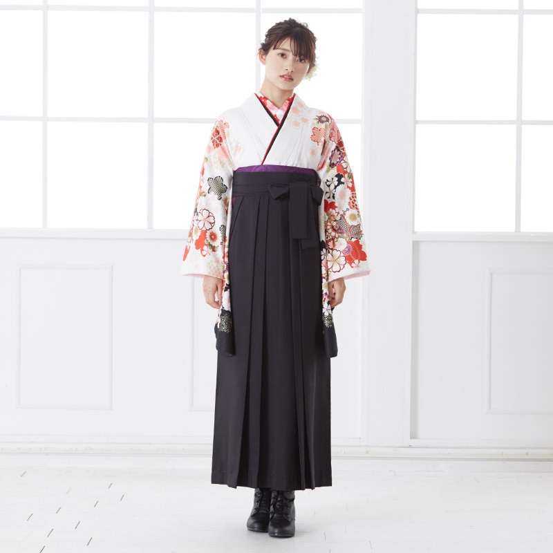  【SALE】 白　菊鈴 レンタル 大学生袴 G601