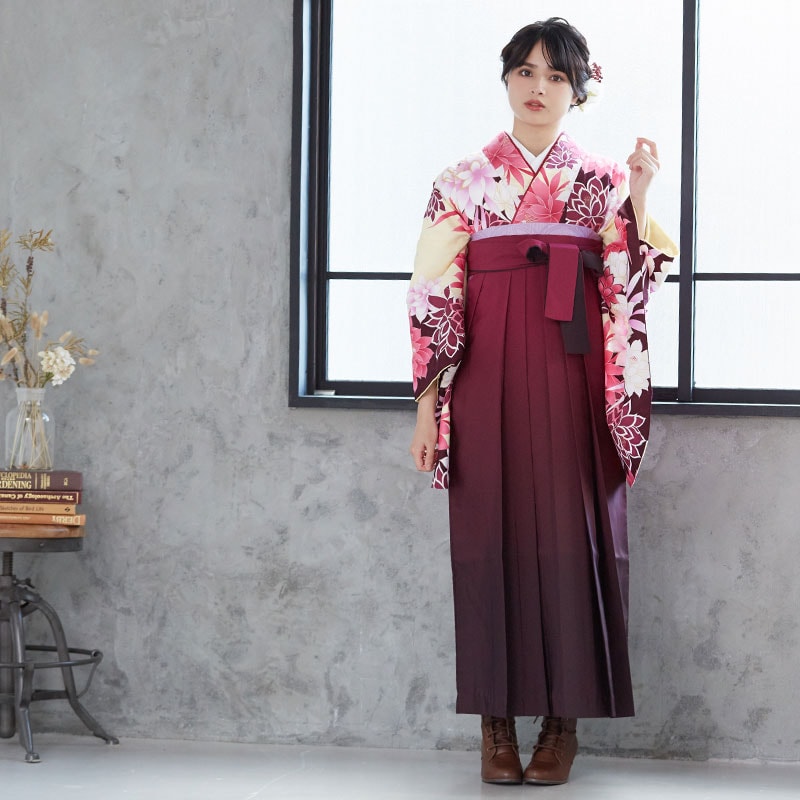 Adam＆Eve 【SALE】 黄色　ダリア レンタル 大学生袴 G309