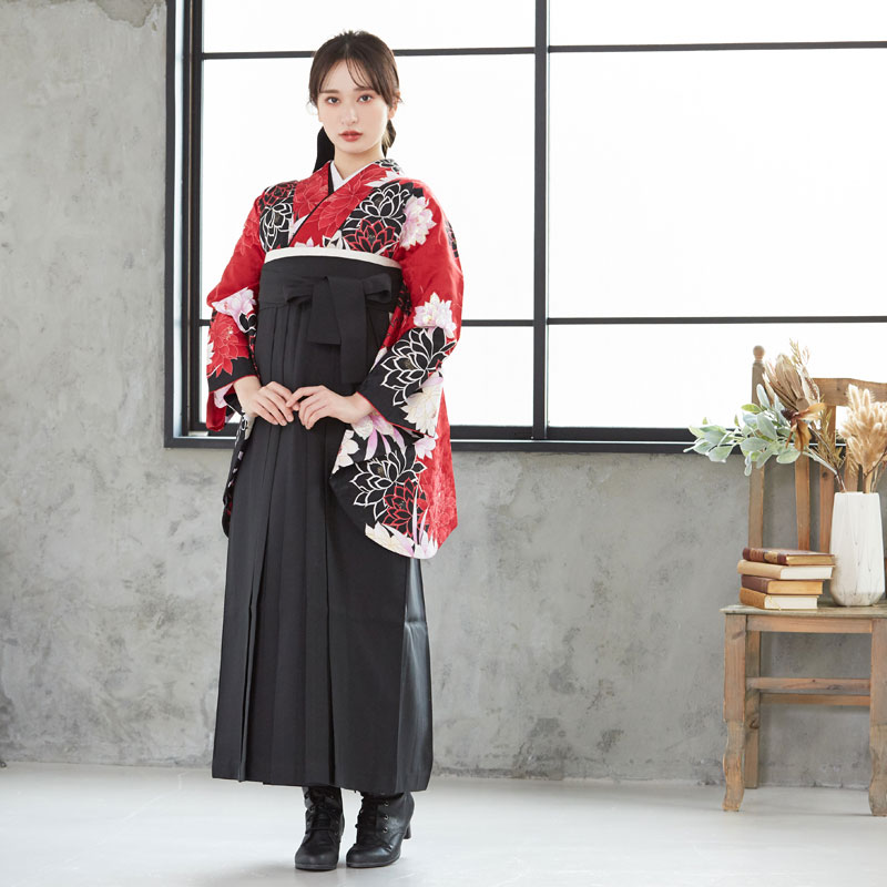 Adam＆Eve 【SALE】 赤　ダリア レンタル 大学生袴 G307