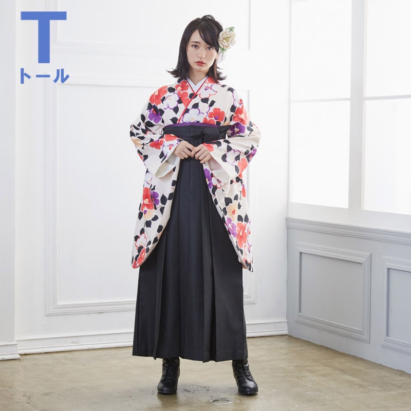  【SALE】 サーモンピンク　椿尽くし G792 【トールサイズ】 レンタル 大学生袴 G794