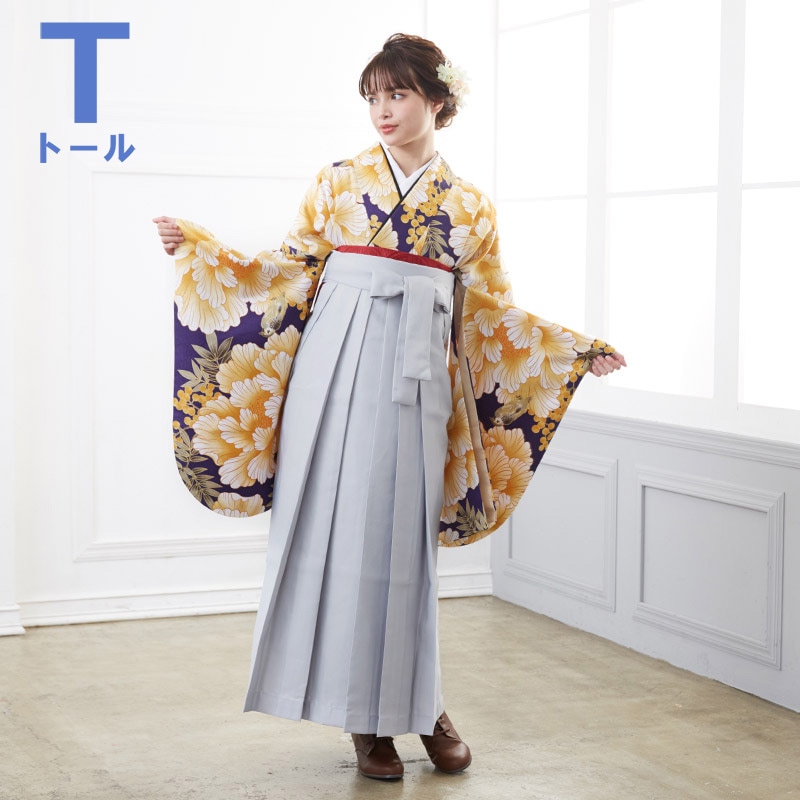  【SALE】 紺　牡丹に鳥 G768  G800 【トールサイズ】 レンタル 大学生袴 G780