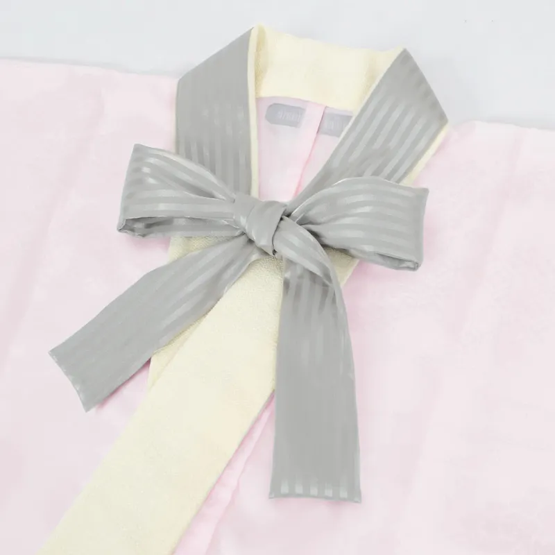  グレー リボン半衿 ストライプ 販売 半衿 hanbai-82