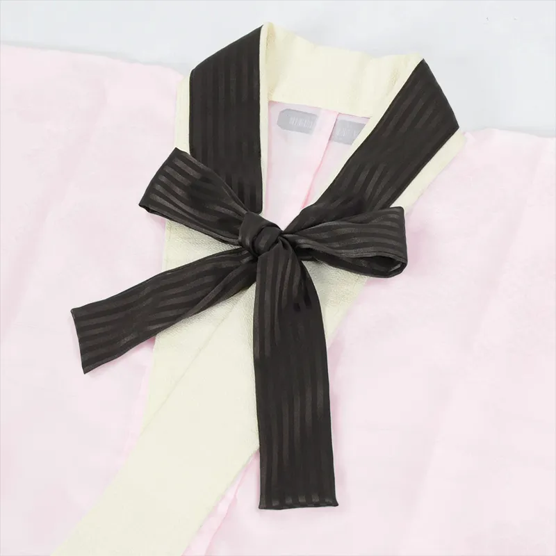  黒 リボン半衿 ストライプ 販売 半衿 hanbai-84