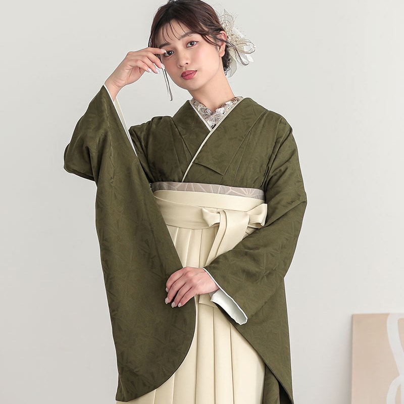  ブラウン リリー 百合 刺繍 販売 半衿 hanbai-233