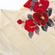 Vサンク クリーム　赤椿に花丸文 レンタル 振袖袴 R1987