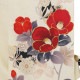 Vサンク クリーム　赤椿に花丸文 レンタル 振袖袴 R1987