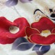 Vサンク クリーム　赤椿に花丸文 レンタル 振袖袴 R1987