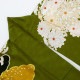 Vサンク 抹茶 雲取りに菊 レンタル 振袖袴 R1984