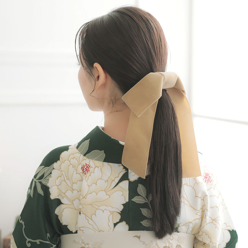  【SALE】 グリーン　白牡丹 レンタル 大学生袴 G982